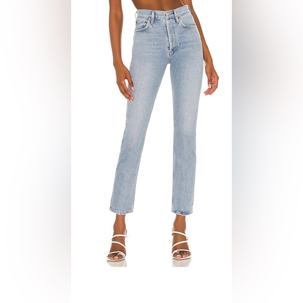 Agolde Riley High Rise Straight Crop (size 27) - like new!